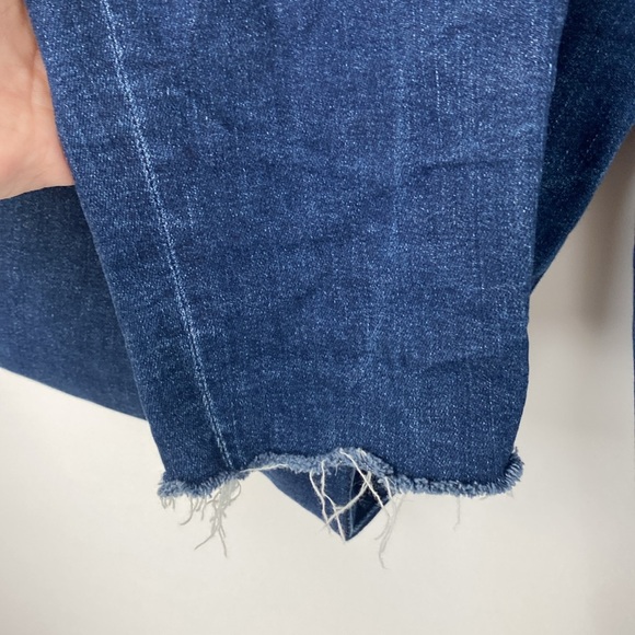 Mother Denim The Stunner Ankle Fray Skinny Jeans in Teaming Up - Size 32 - Picture 8 of 17